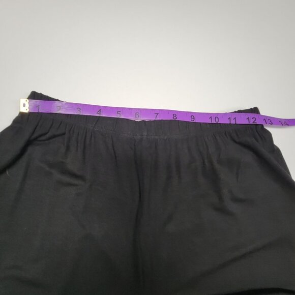 Black Leggings Comfy leggings with Lace Trim -Sizes  M L  XL - NEW - Picture 9 of 13